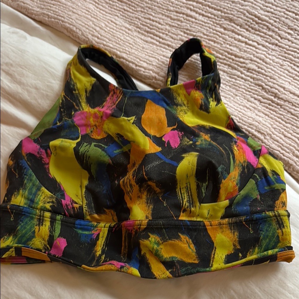 Colorful Abstract Sports Bra